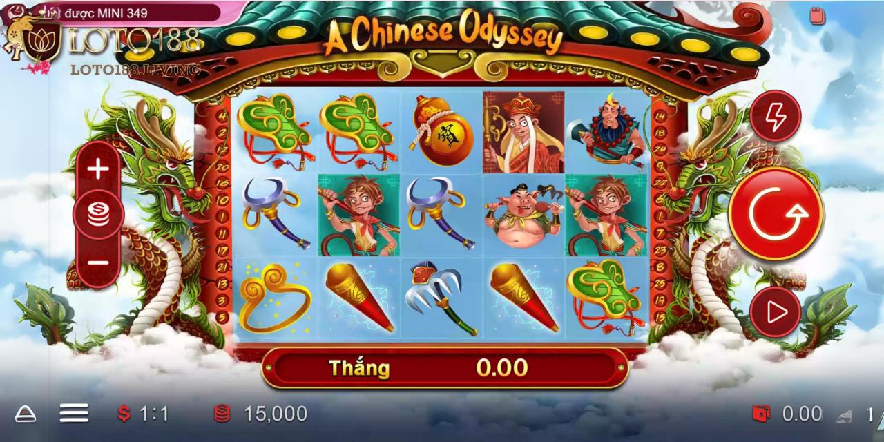 Game slot A Chinese Odyssey có chủ đề Tây Du Ký