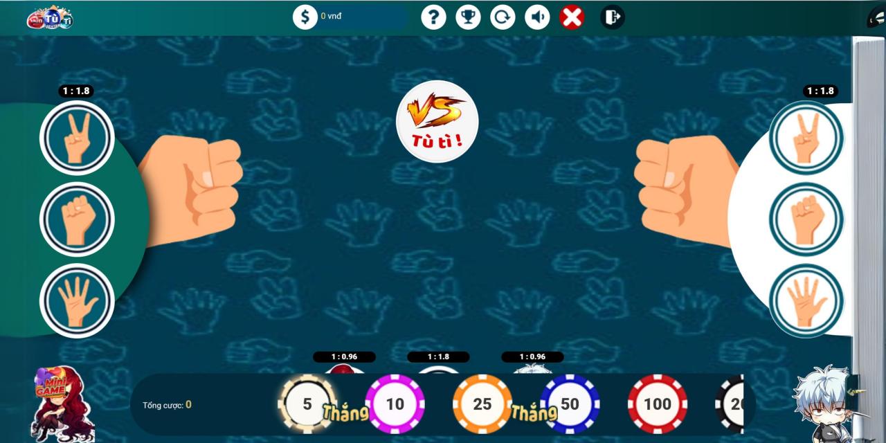 Khám phá game Oẳn Tù Tì Loto188