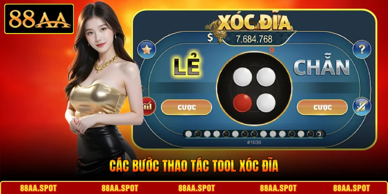 Các bước thao tác tool xóc đĩa 